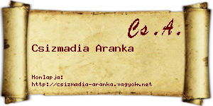 Csizmadia Aranka névjegykártya